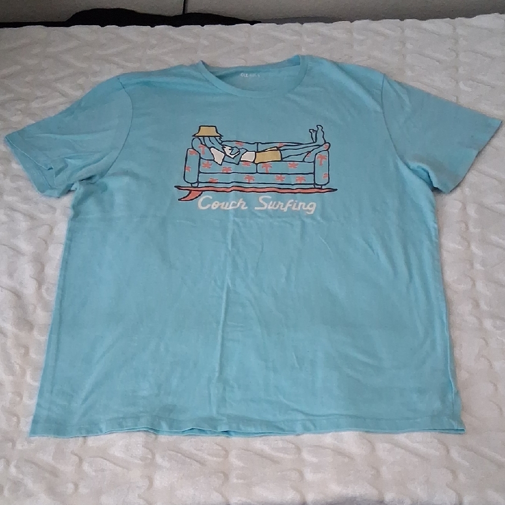 Old Navy Light Blue Soft-Washed Tee